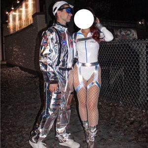 🔴SOLD🔴 Mens medium holographic astronaut spaceman costume